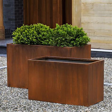 corten steel garden boxes|metal planter boxes outdoor australia.